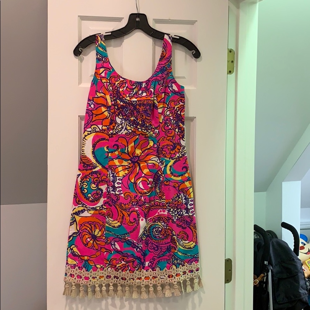 Lily Pulitzer size 0 sundress with tassels